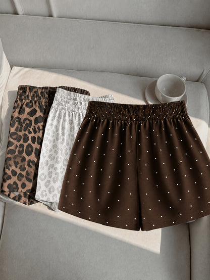 3pcs Women's Camo Print Shorts - Short Length Athletic Running Shorts with Camouflage, Beltless & Machine Washable Fabric Suitable for Gym, Outdoor, Casual Attire, Casual Shorts Pack