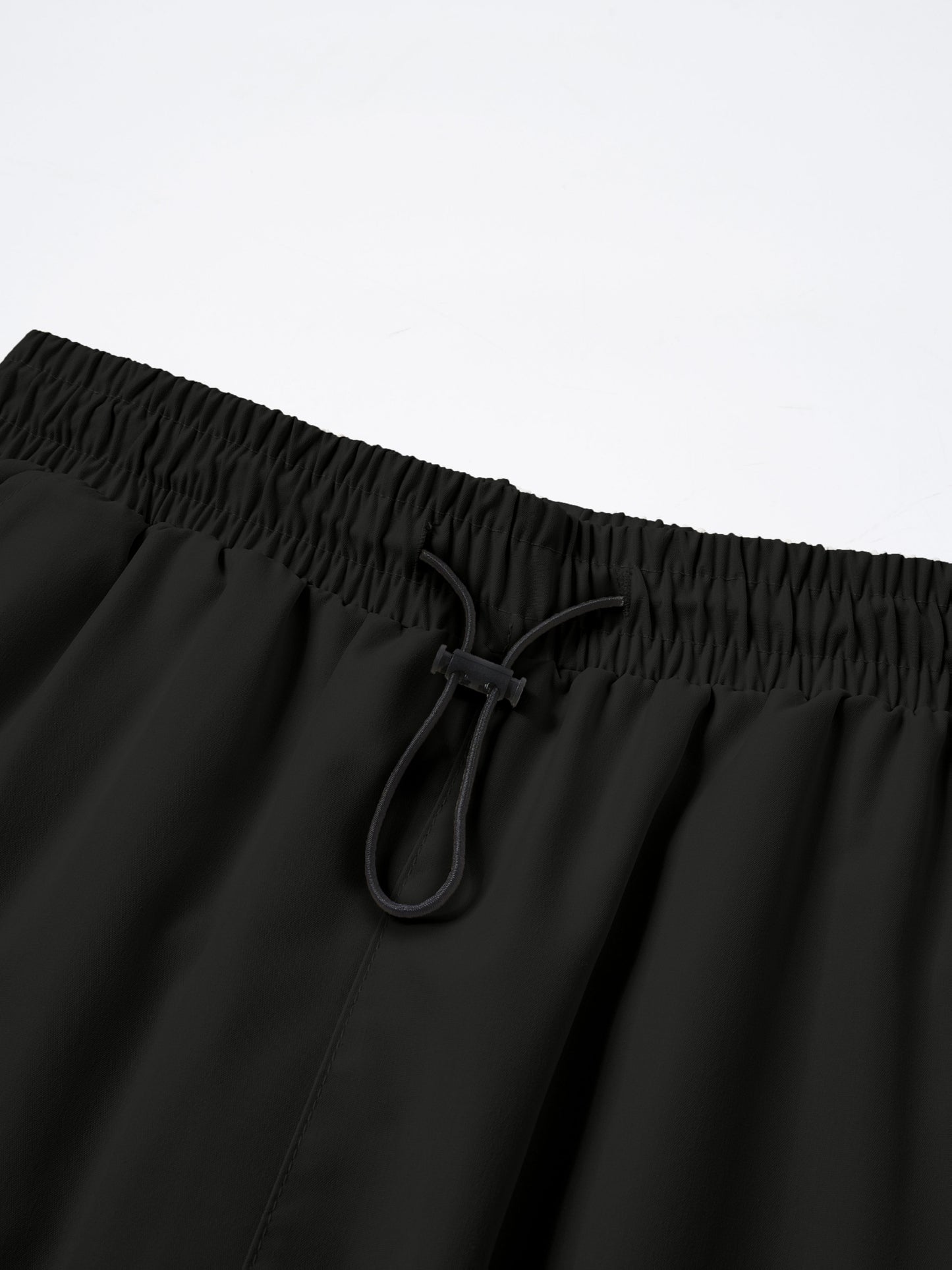 Lightweight Breathable Cargo Trousers for Men, Featuring an Elastic Waistband with a Drawstring, Loose Wide Legs, Multiple Pockets, And Quick-Dry Fabric, Ideal for Outdoor Hiking, Streetwear, Everyday Use, And All-Season Fashion
