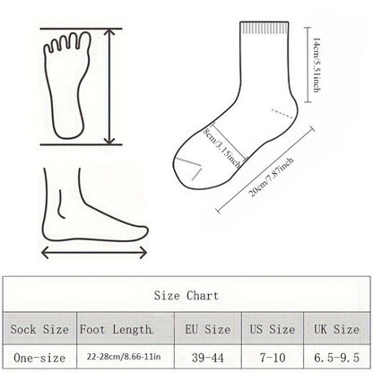 Men's Cute Print Crew Socks - 6-Pair Pack