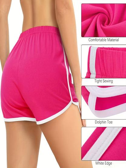 Random 6pcs Set: Women's Dry Sports Dolphin Shorts (S-XXL) Women's Shorts, Fitness Gym Shorts, Suitable for Yoga Lounge Running, Spring Clothes, Summer Clothes, Valentine's Day Gifts, Easter Gifts, Discounted