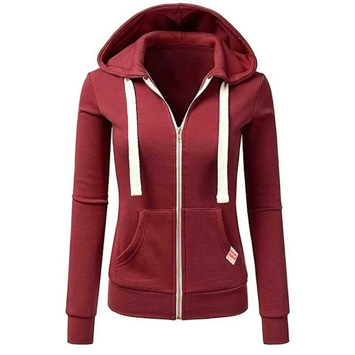 2025 New Waist-Cinching Zipper Sweatshirt Women - Cycling Sport Style Slim Fit Hooded Cardigan