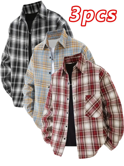 Red+Black+Yellow Rayon Shirt - product view 3