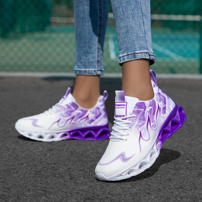 Women's Athletic Shoes - Lace-Up Design Style 866917