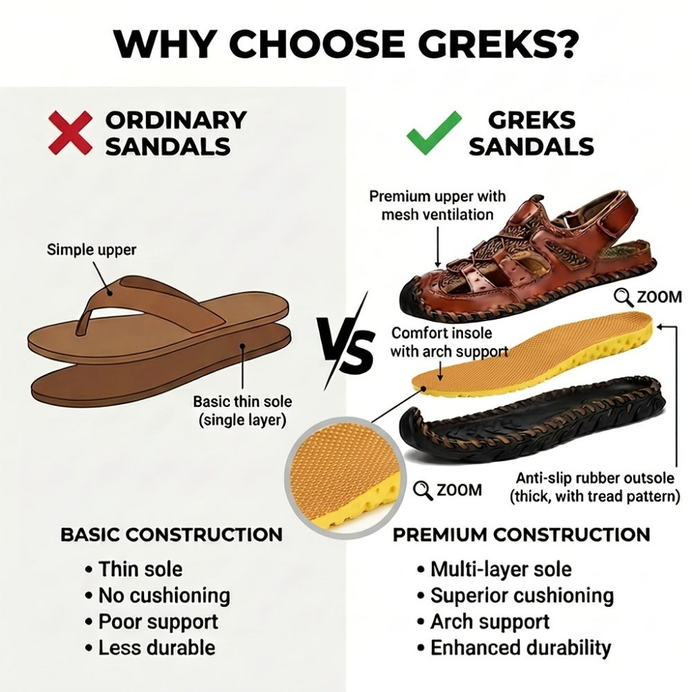Men's Sport Sandals - Lightweight Design