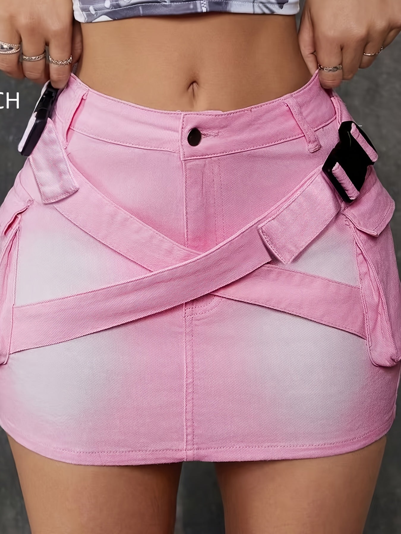 Women'S Skinny Denim Mini Skirt