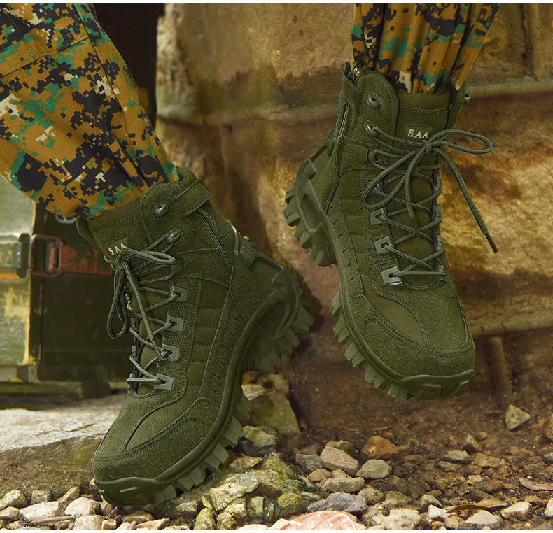 Men's Lightweight Durable High-Top Hiking & Tactical Boots - Multi-Scenario Boots for Outdoor Jungle Hiking & Operational Use. Slip-resistant And Long-lasting, They're Ideal for All-season Outdoor Hiking, Hunting Gear, And Adventure Travel.