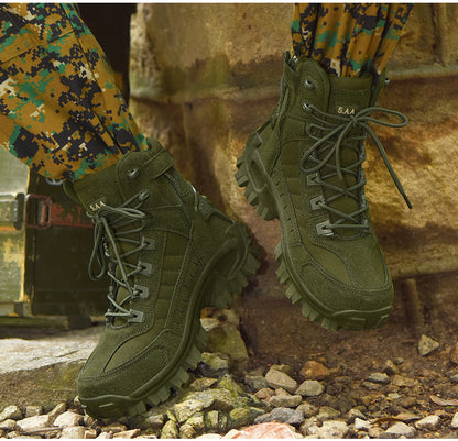 Men's Lightweight Durable High-Top Hiking & Tactical Boots - Multi-Scenario Boots for Outdoor Jungle Hiking & Operational Use. Slip-resistant And Long-lasting, They're Ideal for All-season Outdoor Hiking, Hunting Gear, And Adventure Travel.