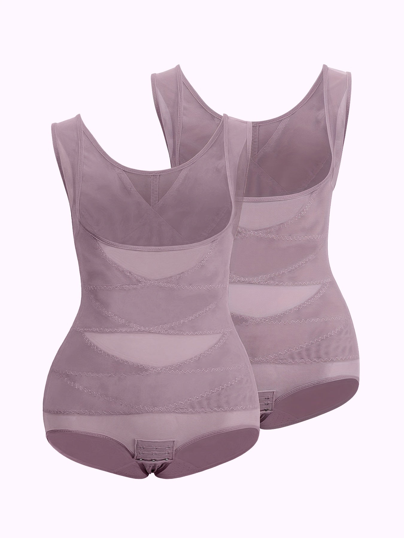 2pcs Women'S Shapewear Bodysuit Tummy Control Butt Lifting High Waist
