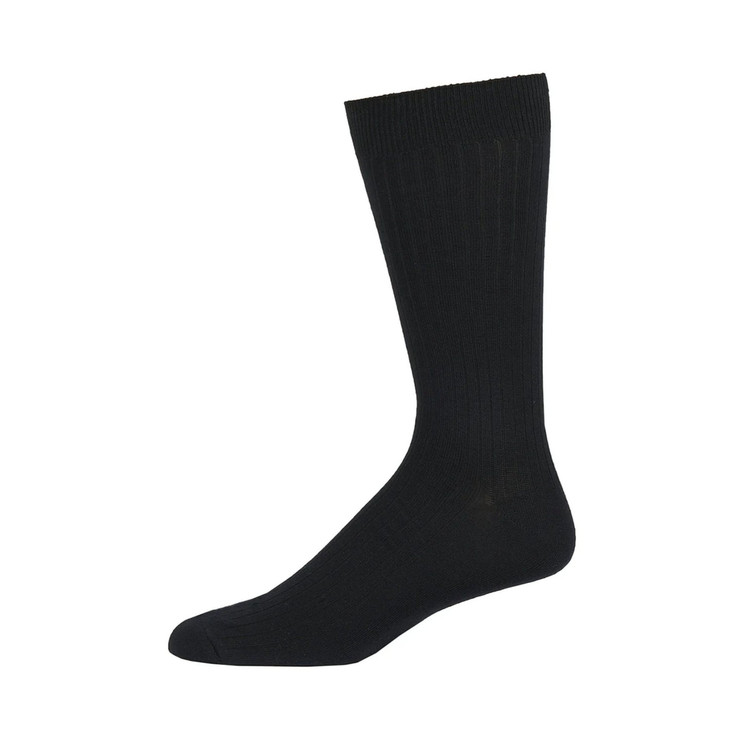 6 PAIRS MEN'S DRESS SOCKS IN BLACK