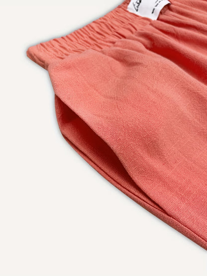 Women's Solid Color Loose Sleeveless Round Neck Wide Leg Pants Set 2pcs, Spring/Summer Casual Vibrant Cow Color Elastic Waist Straight Pants Set, Summer Comfortable Non-Formal Clothing Set