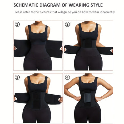 MT200421 Plus Size Women'S Waist Trainer Available in Four Colors, Featuring Five Extra-Large Steel Bones for Shaping