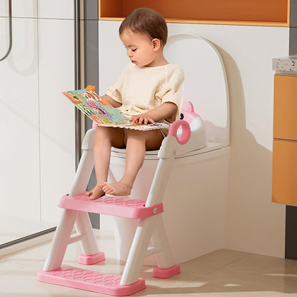 Potty Training Seat - Soft Toilet Steps 2-In-1