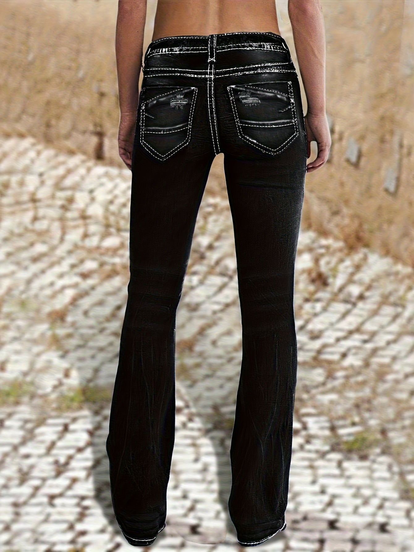 Non-stretch Multi-pocket Design, Classic Zipper Button, Fashionable Casual Versatile Jeans