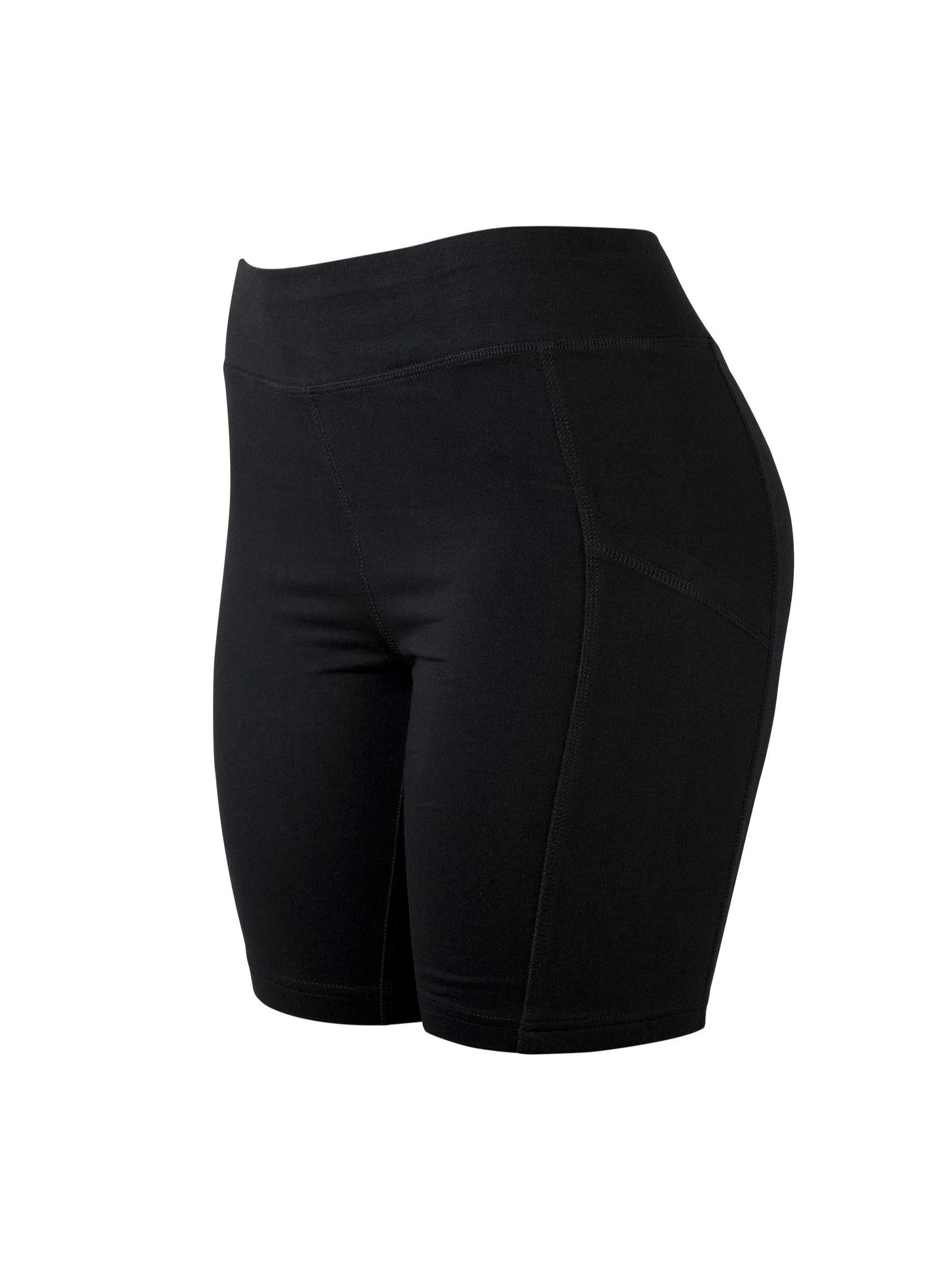 LADIES COTTON 15 INCH OUTSEAM SHORTS WITH POCKETS