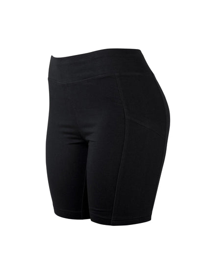 LADIES COTTON 15 INCH OUTSEAM SHORTS WITH POCKETS