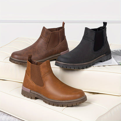 Boots Casual Slip On Ankle High Quality Mens Boots