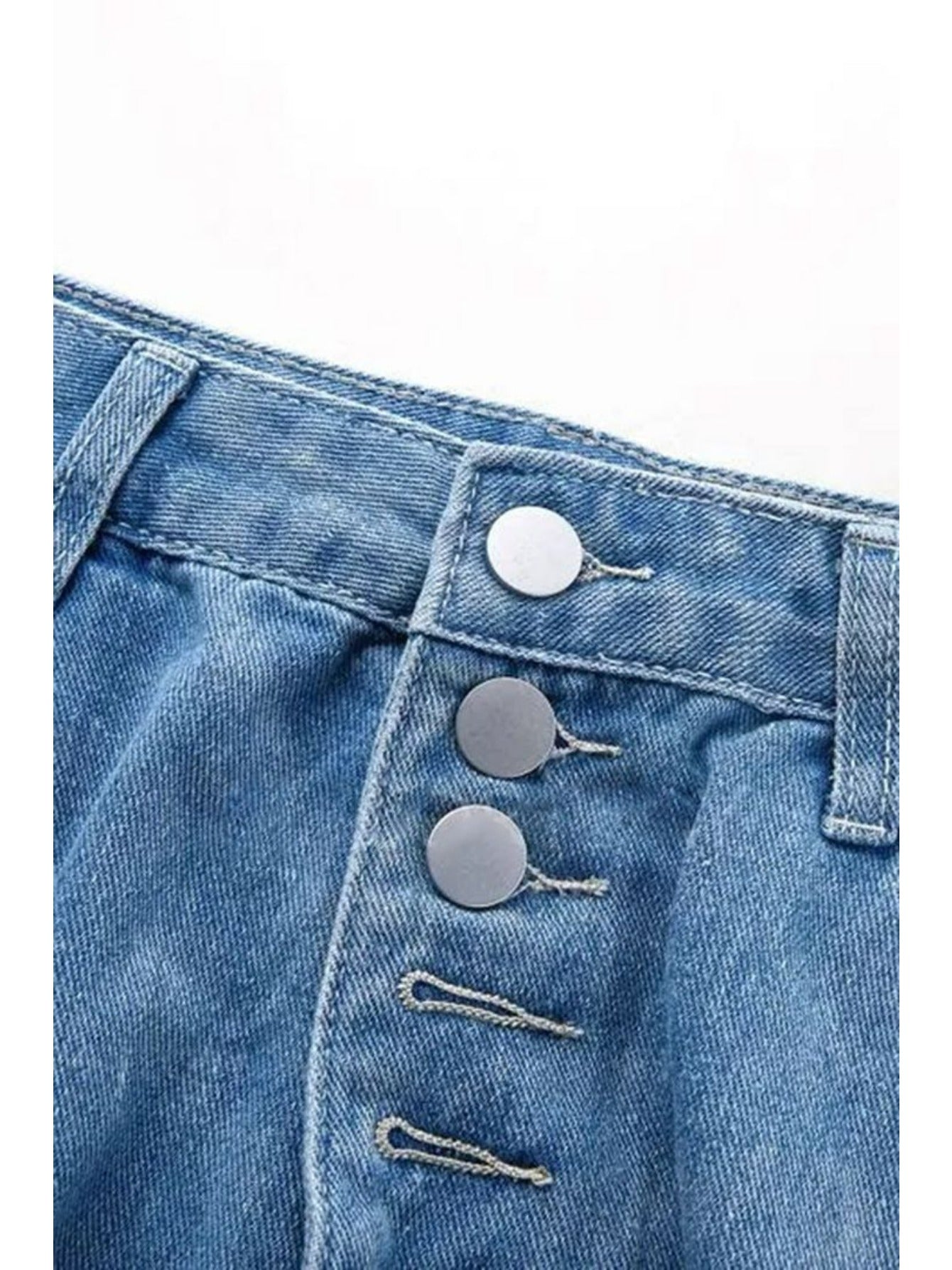1 Pack Women's 4-Season Fashion Loose Washed Straight-Leg Jeans - Comfortable Stretchy All-Season Regular Fit, Stylish Casual Outfit, Ideal for Daily Wear, Shopping, Dates & Travel - Sizes S/ M/ L/ XL/ XXL