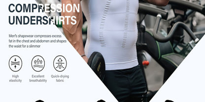 Men's Waist Trainer Compression Vests - 5-Pack Neoprene Support