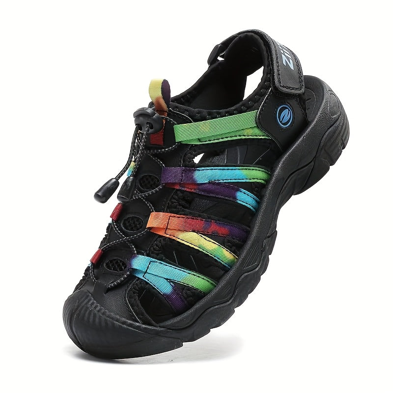 Womens Water Shoes Hiking Sandals Closed Toe Summer Outdoor Adventurous Beach Sandals Lace Adjustable Double Buckle