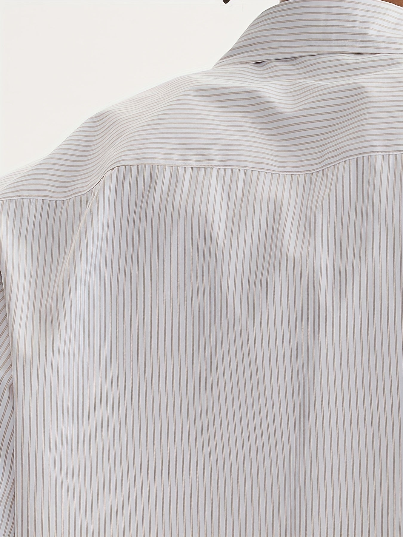 Unisex Casual Striped Shirt - Oversized, Loose Fit, Short Sleeve with Chest Patch Pocket | Lightweight Polyester Fabric | Perfect for Everyday, Beach, Party & Streetwear | Casual Attire | Chic Casual Style | Nontransparent Fabric