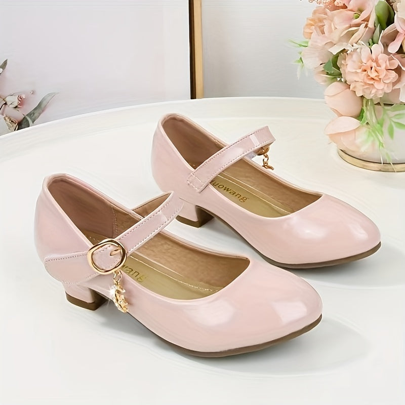 Girls' Dress Shoes Mary Jane Ballet Flats Low Heel Princess Birthday Party Shoes for Toddlers Little Kids Big Kids