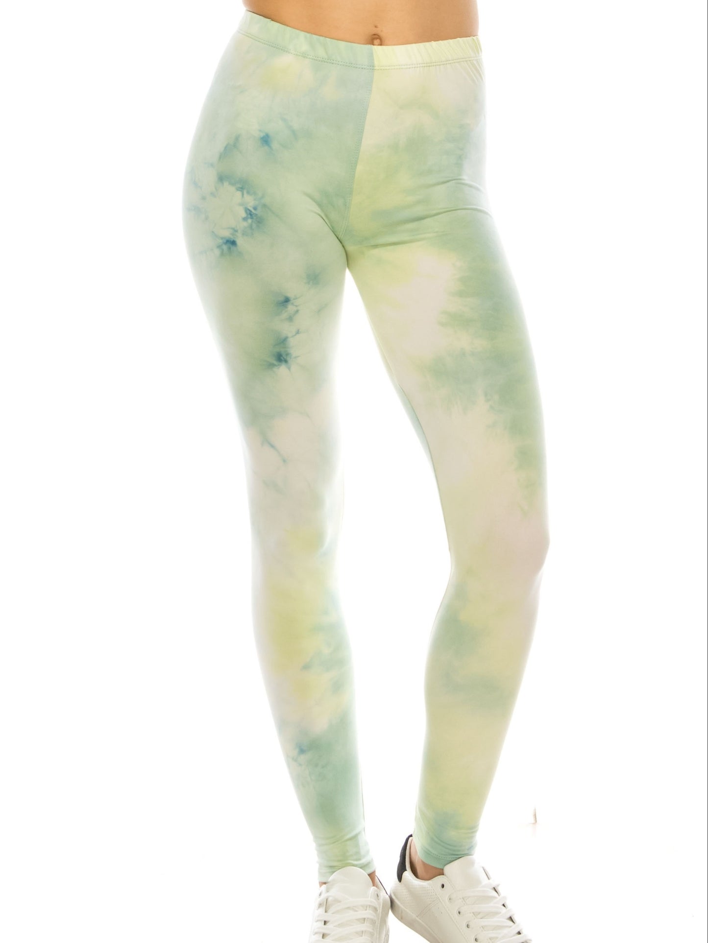 Tie Dye Print Skinny Yoga Leggings - Casual Sports Every Day Stretchy Leggings - Polyester & Spandex Blend - For Women - Suitable for Yoga, Fitness & Everyday Wear - Perfect Gift for Active Women