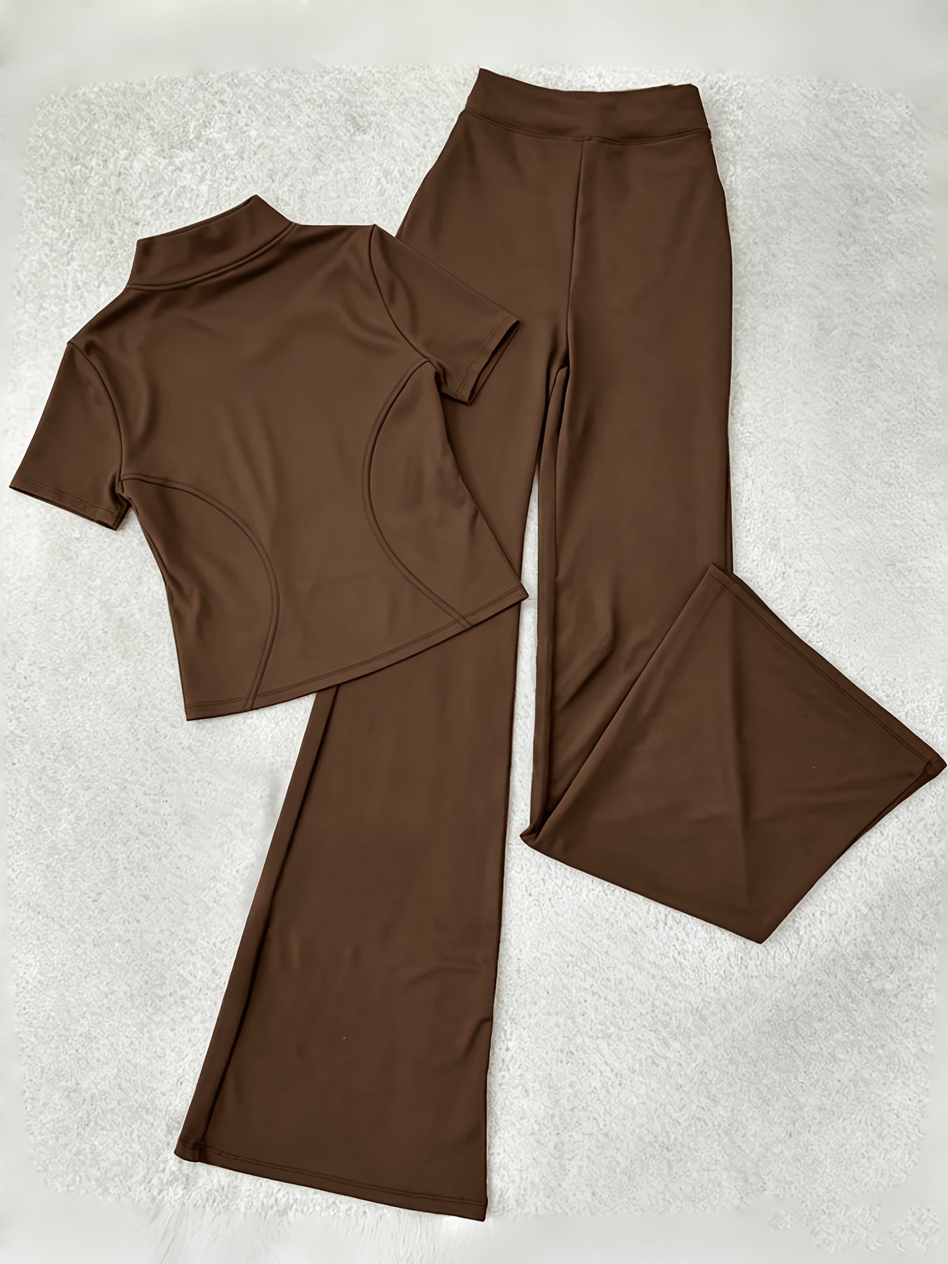 Women's Grey Polyester V-Neck Pants - product view 16