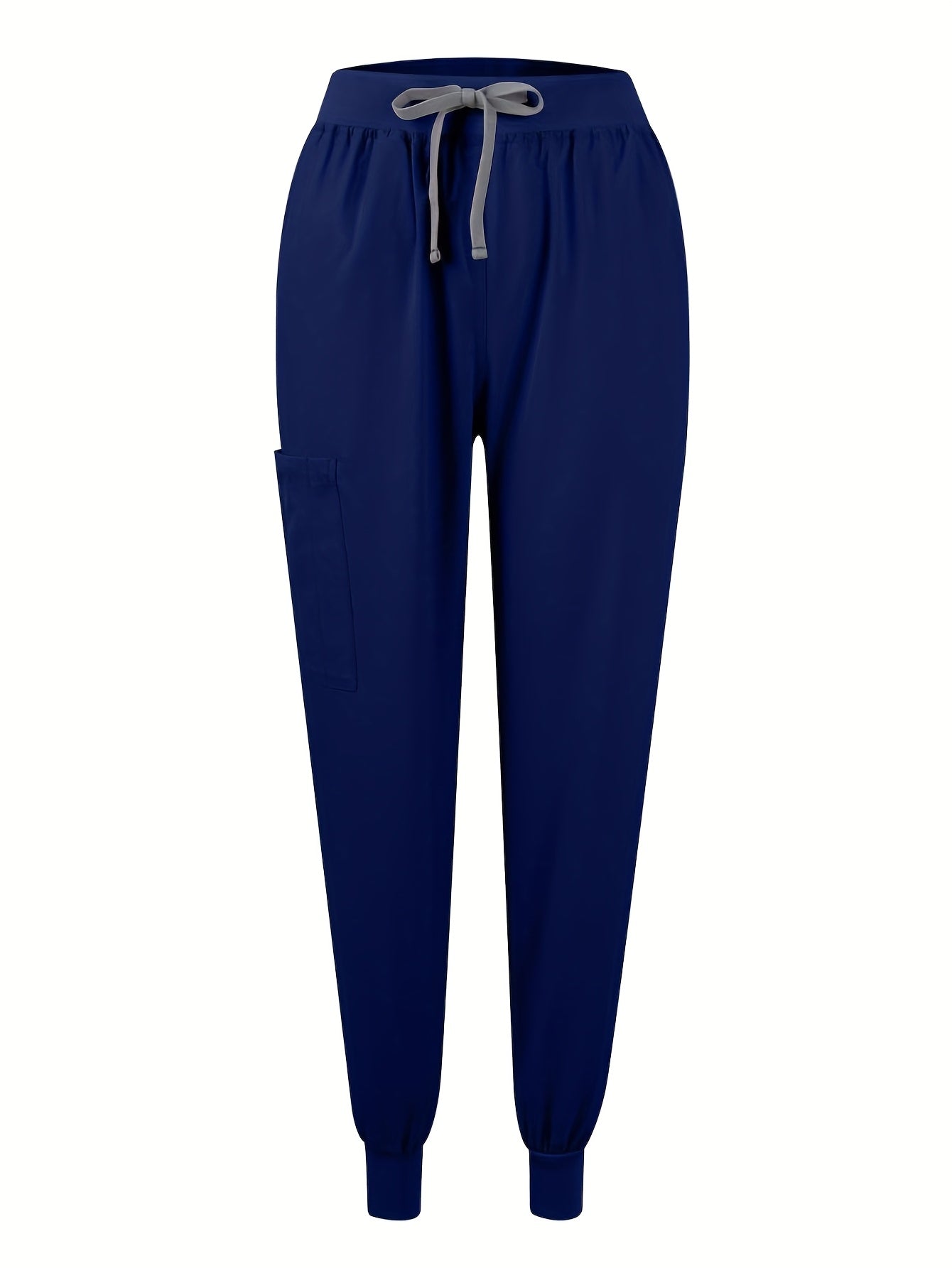 [Breathable Scrubs Set] Scrubs Top And Pants Unisex Breathable Quick Drying Scrubs Uniform Women And Man Scrubs Set V-Neck Top T-Shirt And Tapered Leg Jogger With Drawstring Nursing Uniforms Set Suitable For Pet Hospitals, Dental Clinics, Nursing Work, Et