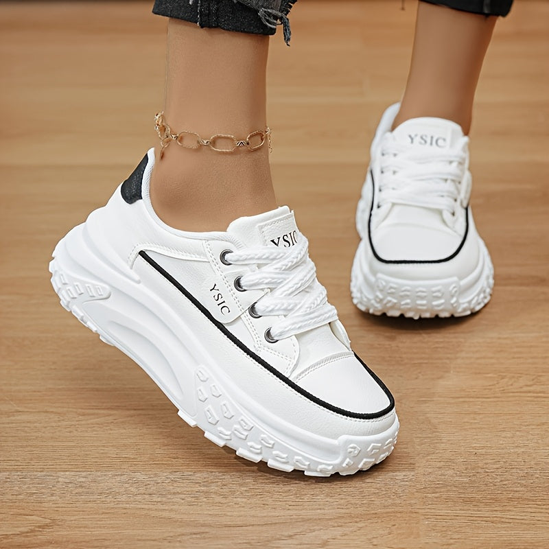 High Appearance Level Small White Shoes Women 2024 Fall New Inner Increase Women's Shoes Comfortable Casual All-match Sports Shoes Women, Women Shoes, Sneakers