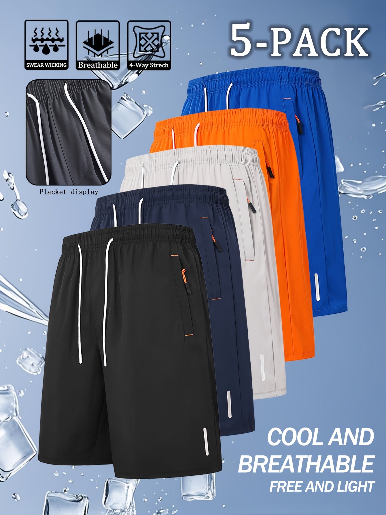 Men's Mixed colors Polyester Shorts - product view 13