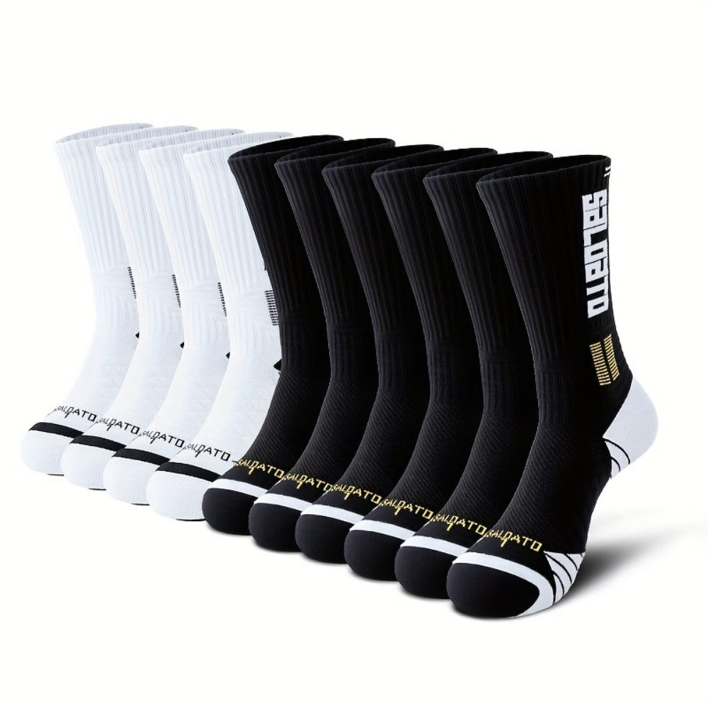 Men's Athletic Compression Socks - 5-Pair Pack