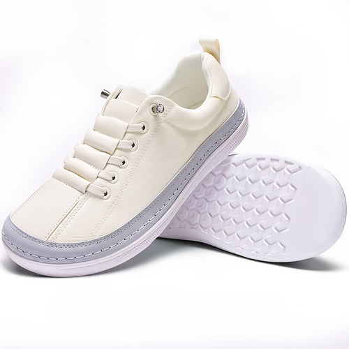 Women's Wide Top Minimalist Barefoot Sneakers - Featuring A Wide Toe Sole And Low Cut Lace Up Walking Shoes, Wide Last Shoes, Cushioning, Lightweight And Breathable, Suitable for Fitness, Yoga Steps, And Daily Work. Couple Shoes.damen Schuhe