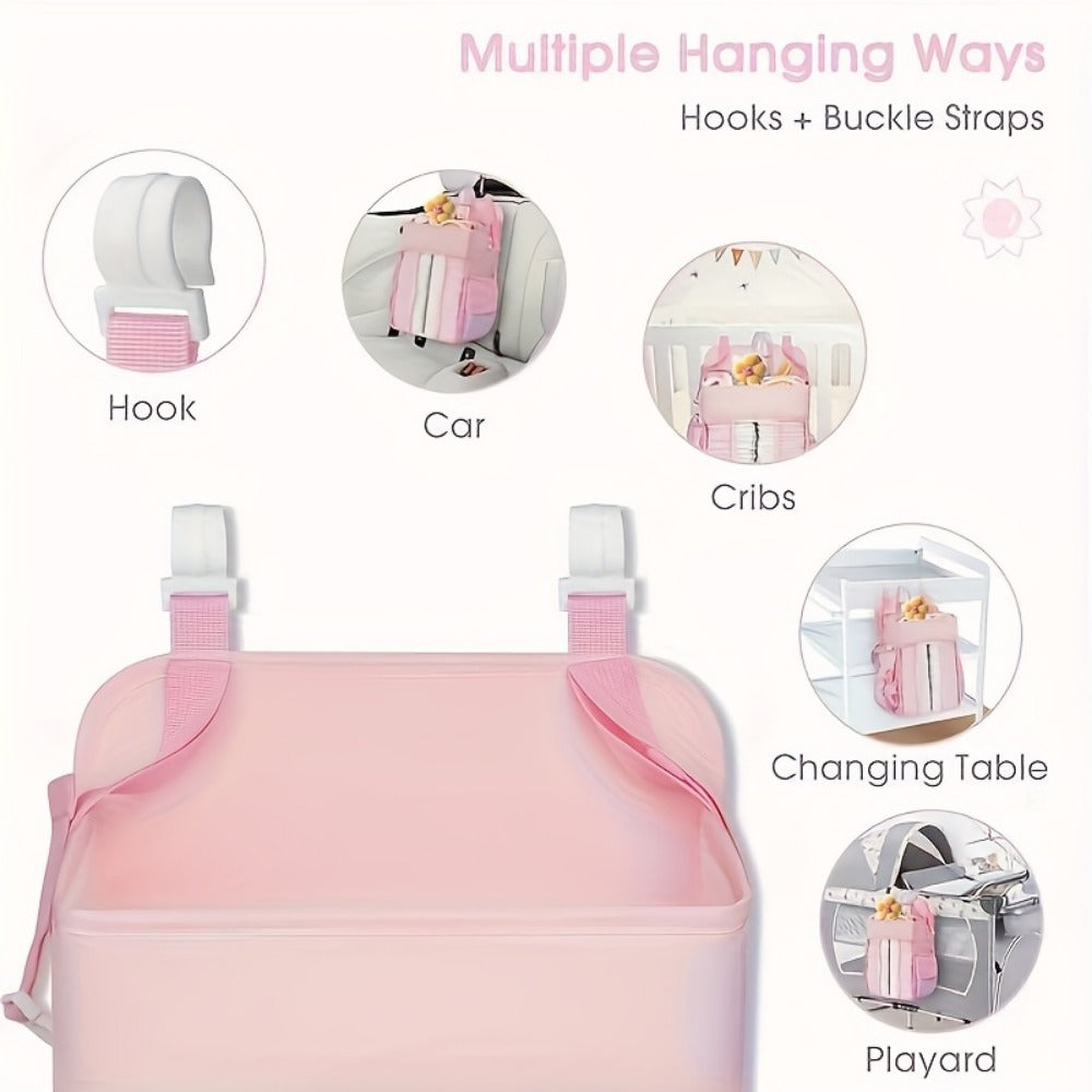 Diaper Organizer - Hanging Changing Caddy Crib