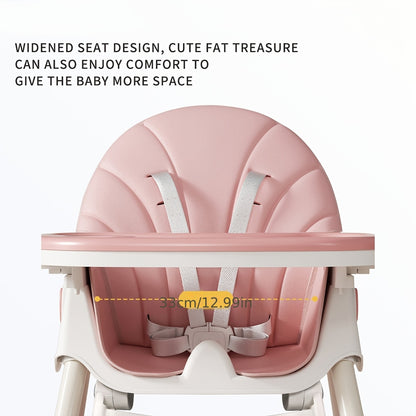1pc Children's Multi-functional Dining Chair, Adjustable Children's Dining Chair Home Portable Dining Table Rocking Chair