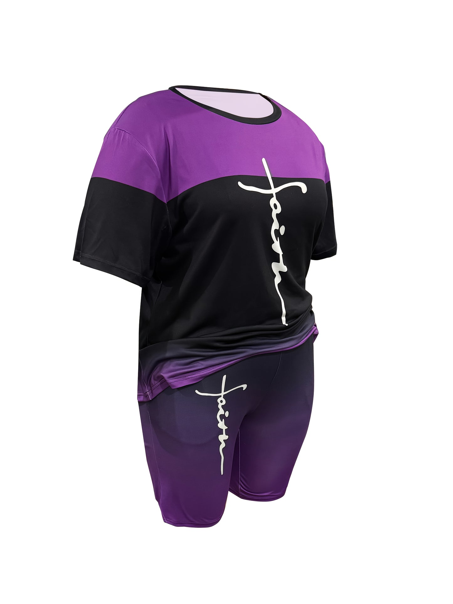 Black Polyester Printed Shorts - product view 3
