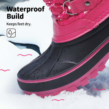 DREAM PAIRS Kids Insulated Winter Snow Boots