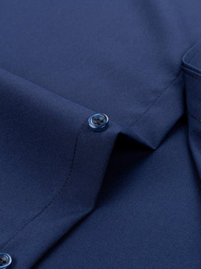 Men'S Long-Sleeve Button-Up Shirt Suitable for Semi-Formal Occasions in Spring And Summer Business Settings