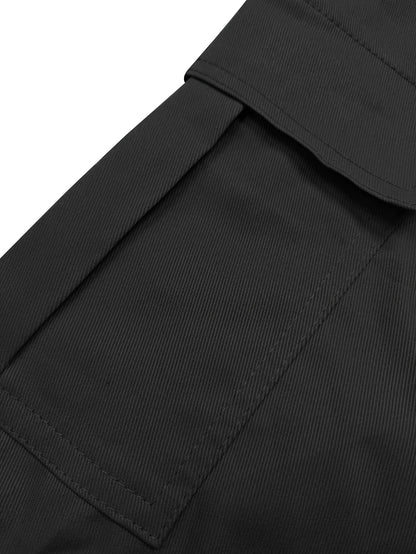 Men's Grey Polyester Cargo Shorts - product view 40