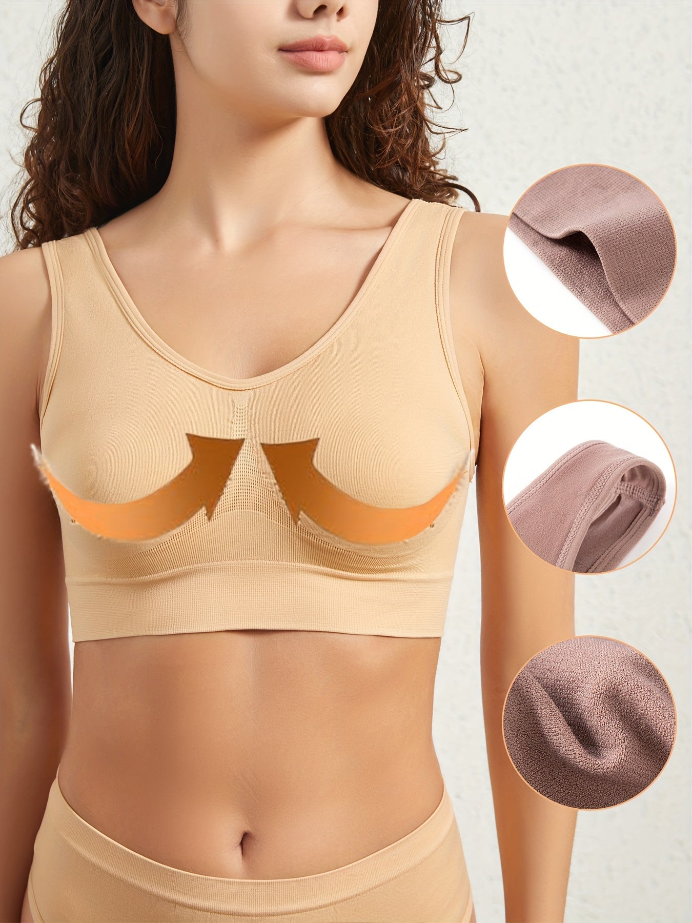 Set of 4 Women'S Sports Bras - Extremely Breathable, Wire-Free with a Hollow Mesh Design, Lightweight And Comfortable for Yoga, Fitness, And Living