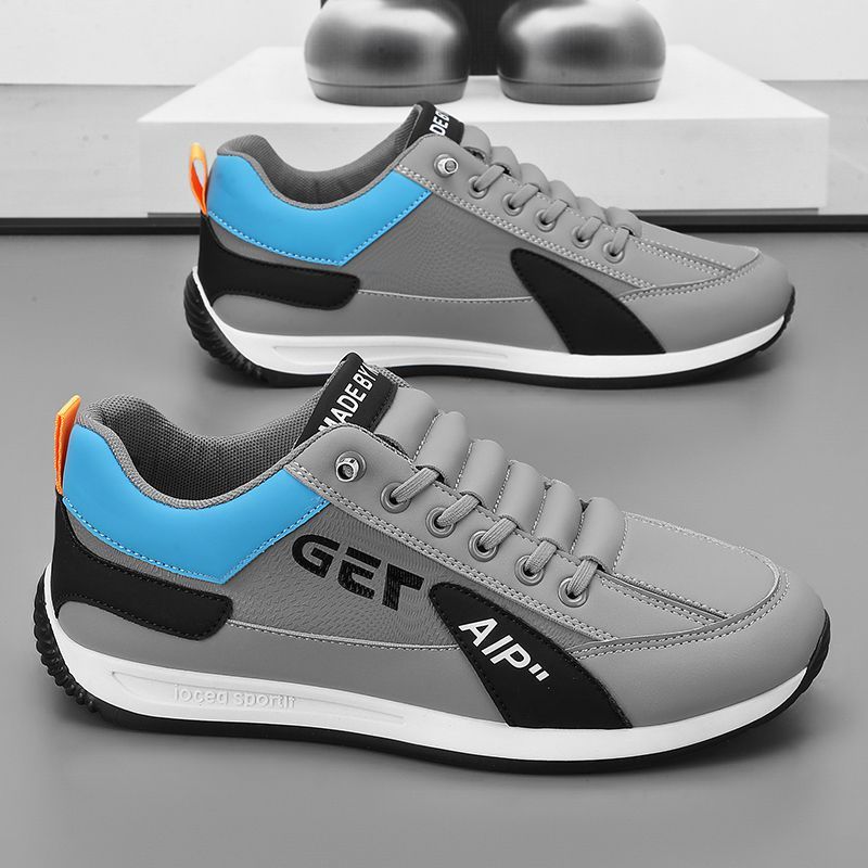 [Slip-On Sneakers] Sneakers Men's Shoes Slip-On Summer 2025 New Argan Sports Board Shoes Running Men's Casual White Shoes Thick Bottom Spring