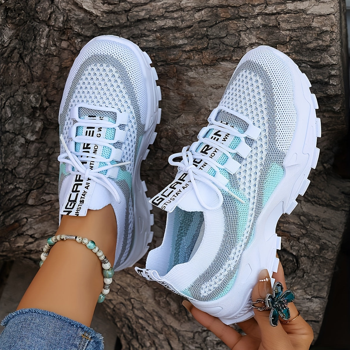 Sneakers, 2026 New Women's Shoes, Women's Casual Low-top Sports Shoes, Thick-soled Breathable Tennis Shoes, Sports Shoes Suitable for Gym And Casual Wear (PVC Soles), Women's Shoes, Women's Road Running Shoes, Outdoor Shoes