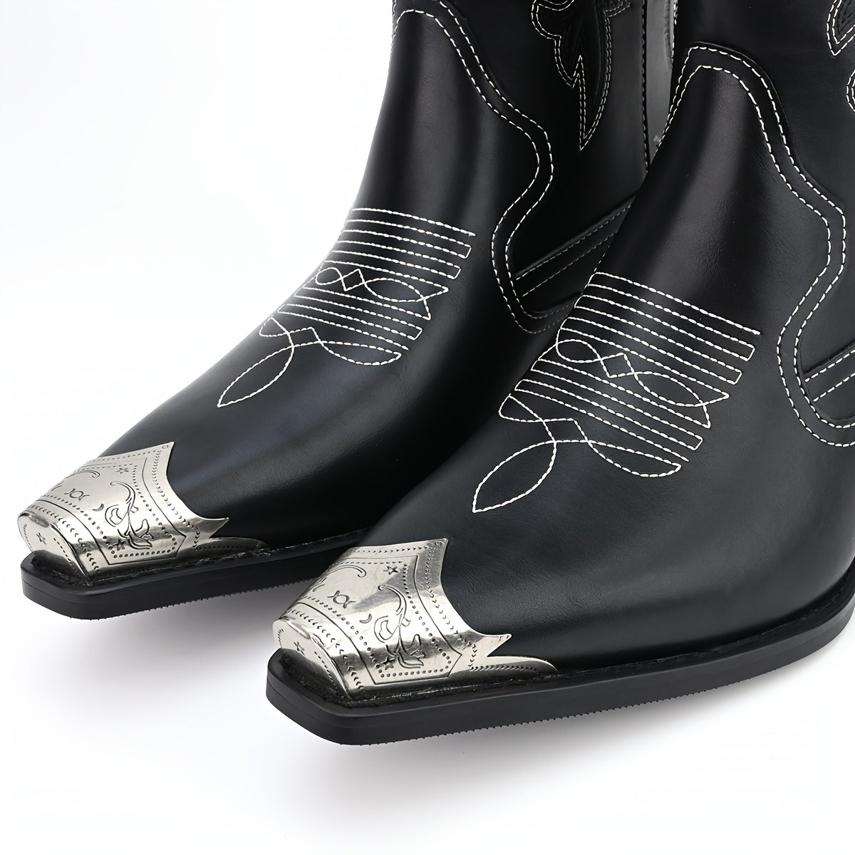 Men's Boots Vintage Casual Embroidered Pointed Toe Cowboy Boots