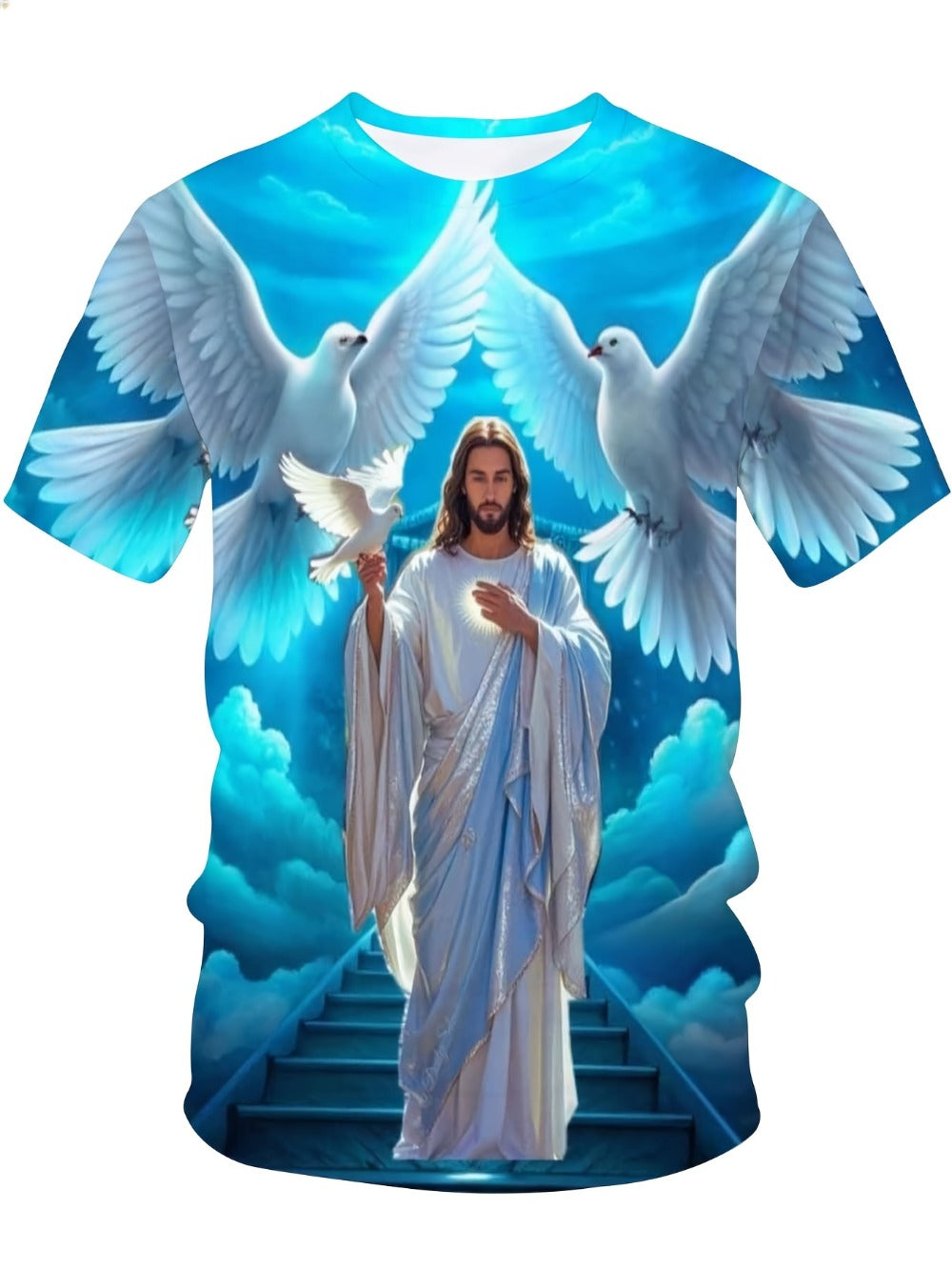 Men's Faith Graphic T-Shirt - Classic Neck Short Sleeve 446309
