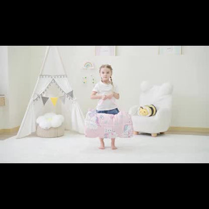 Large Rolled Sleeping Mats for Toddlers, Complete with a Pillow And Blanket, Ideal for Daycare, Preschool, And Camping Trips for Both Boys And Girls