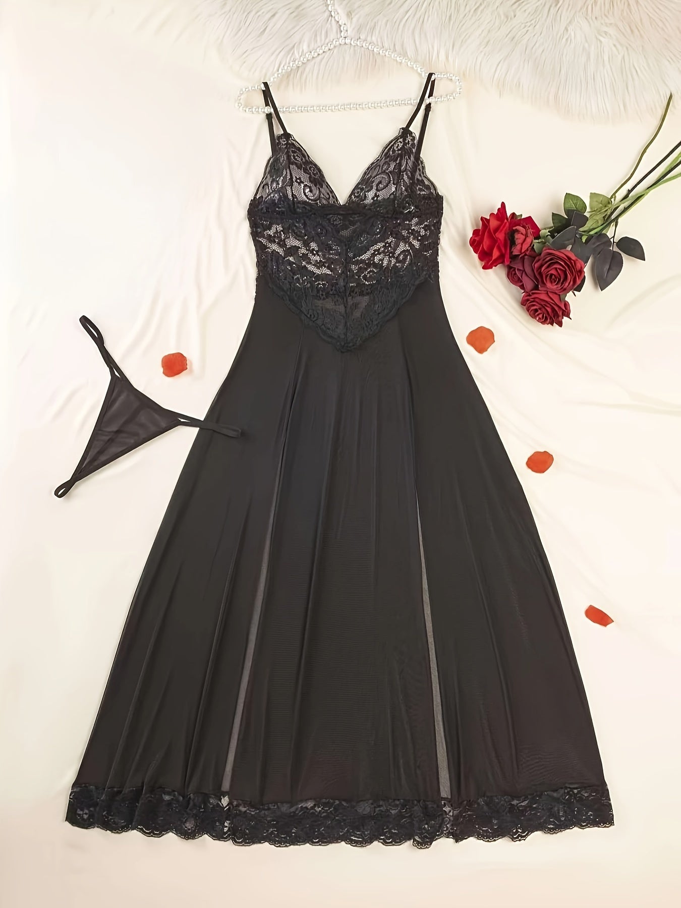 Women's Sexy Nightgown Set Long Dress