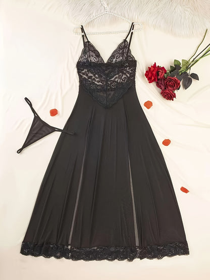 Women's Sexy Nightgown Set Long Dress