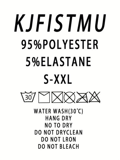 16pcs Random KJFISTMU Men'S Graffiti Letter Striped Printed Shorts - Comfortable Loose Shorts, Breathable, Soft, Elastic Waistband, Quick-Drying - Suitable for Daily Wear And Sports, All-Season Wear