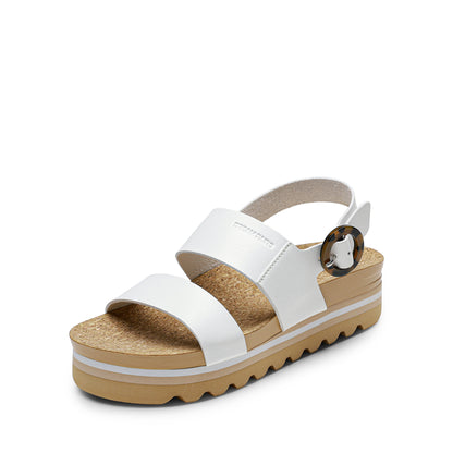 Women's Stylish Platform Espadrille Wedge Sandals Round Toe Summer Causal Shoes Crisscross Band Adjustable Ankle Strap Buckle