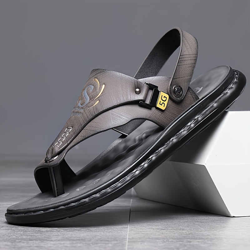 Men's Beach Shoes, Open Toed Sandals, Casual Summer Sports Thick Soled Slippers, New Sandals Suitable for Beach Walks And Outdoor Activities