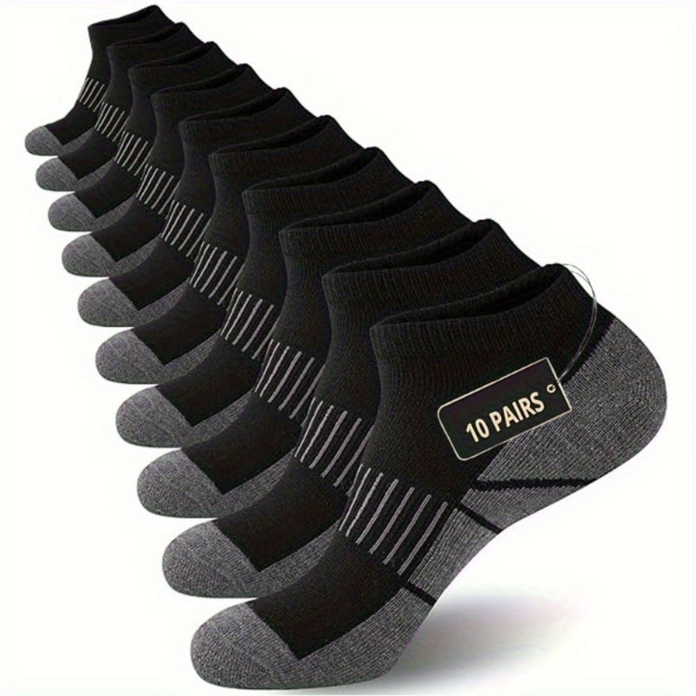 Men's Everyday Ankle Socks - 10-Pair Pack